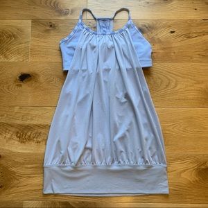 Lululemon no limits athletic tank. Built in sportbra. Soft purple. Size 6.